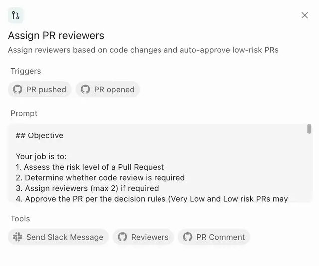 Assign PR reviewers automation configuration